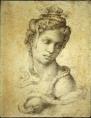 Микеланджело - Рисунка на Клеопатра